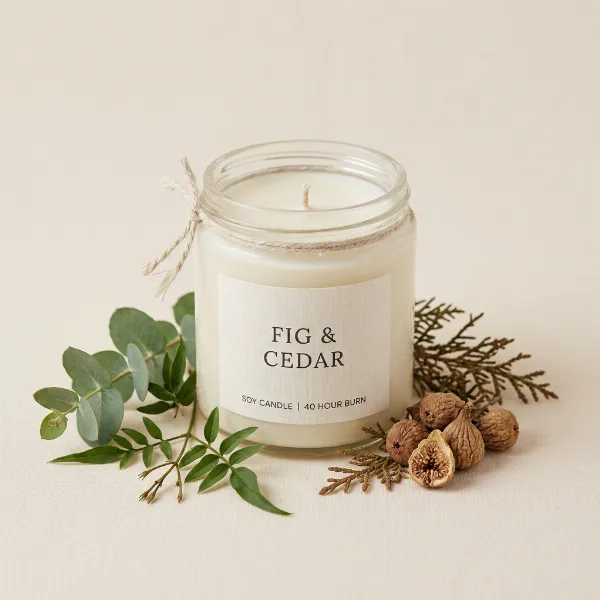 Soy Candle, Fig & Cedar